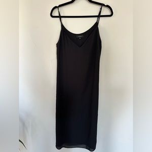 Babaton black slip dress in small